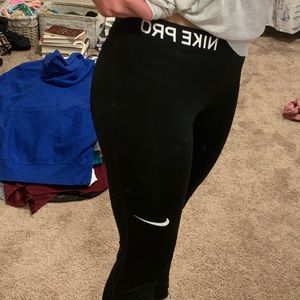 Nike Pro Black Leggings.